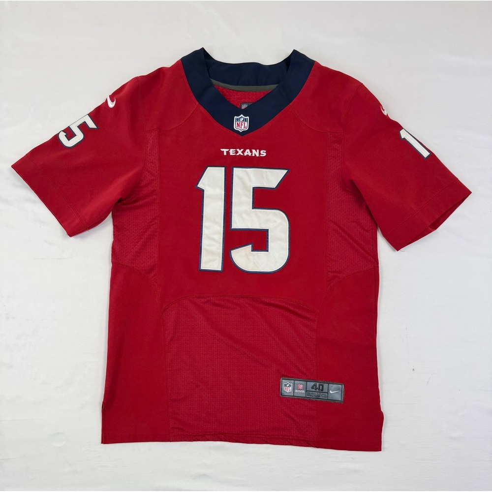 Custom Nike Houston Texans Cardenas #15 NFL On Field Jersey Mens Size 40 M Red